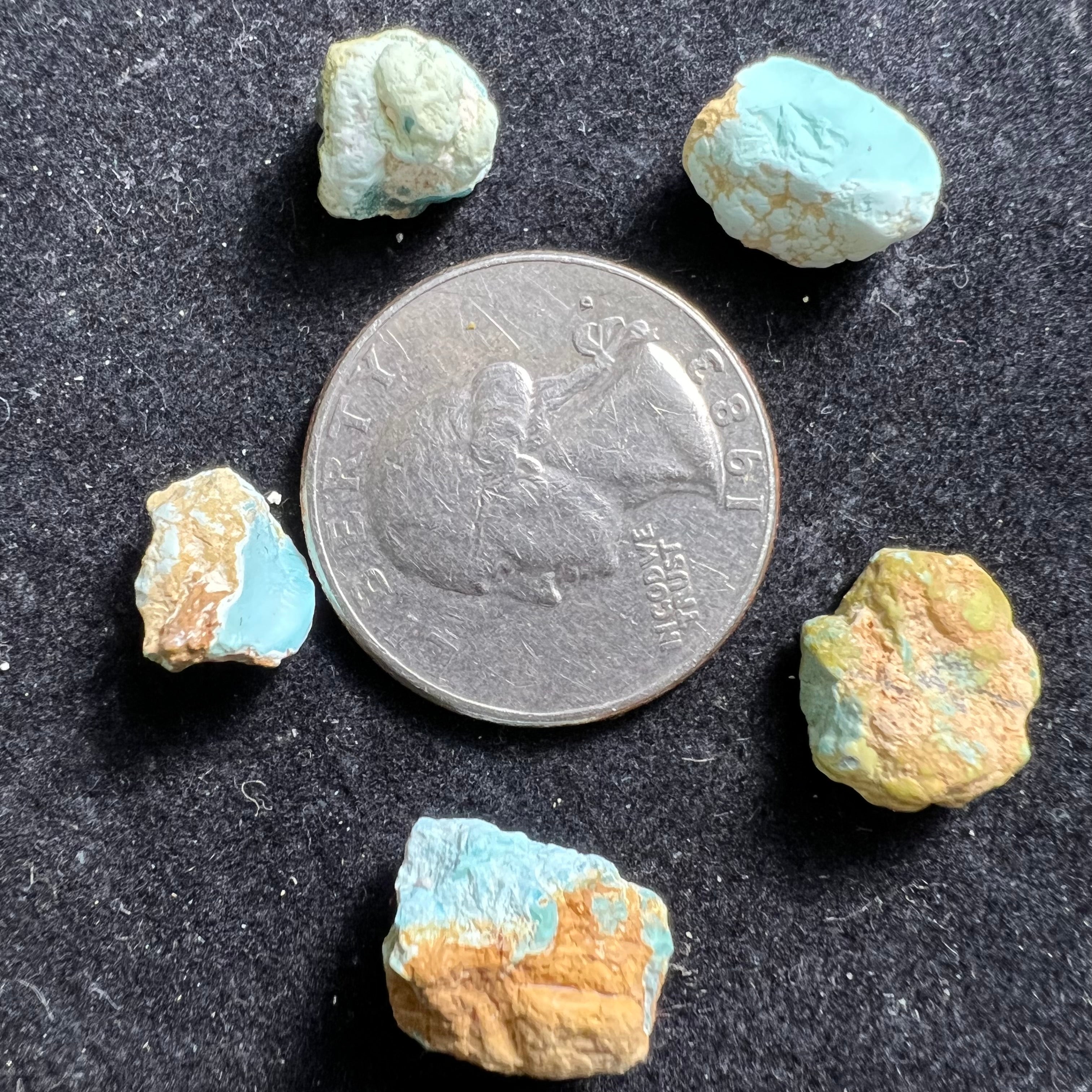 Turquoise, Kit of 5