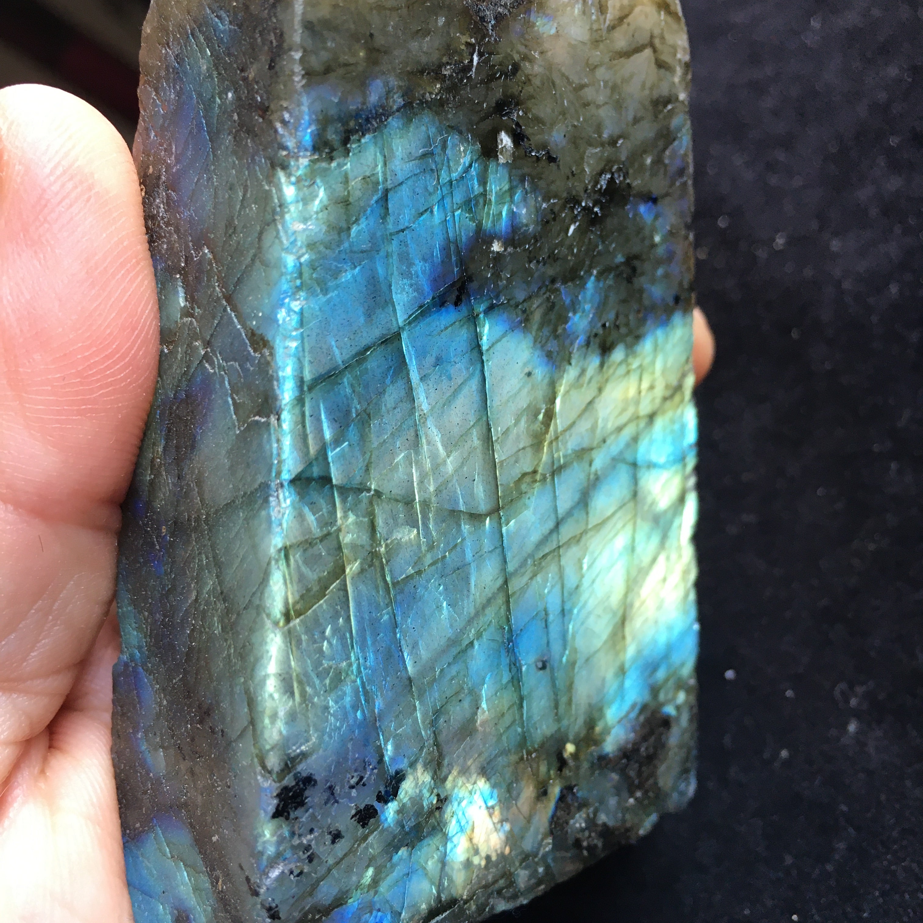 Labradorite Natural Rough and Polished (h)