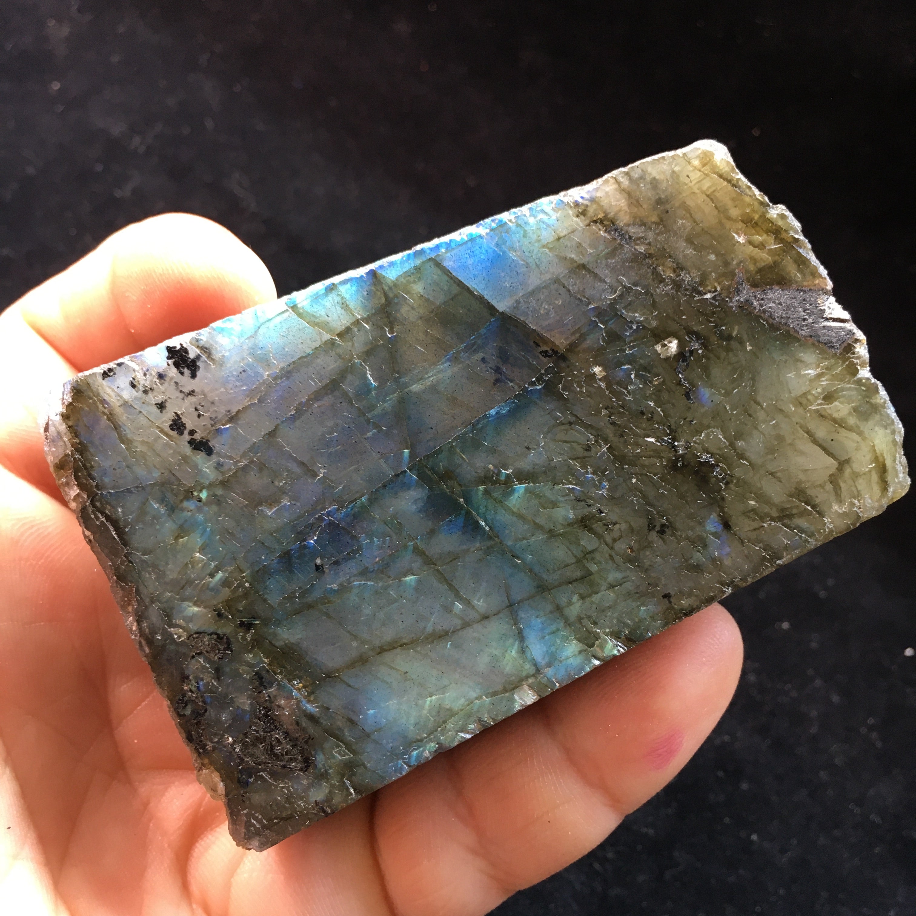 Labradorite Natural Rough and Polished (h)