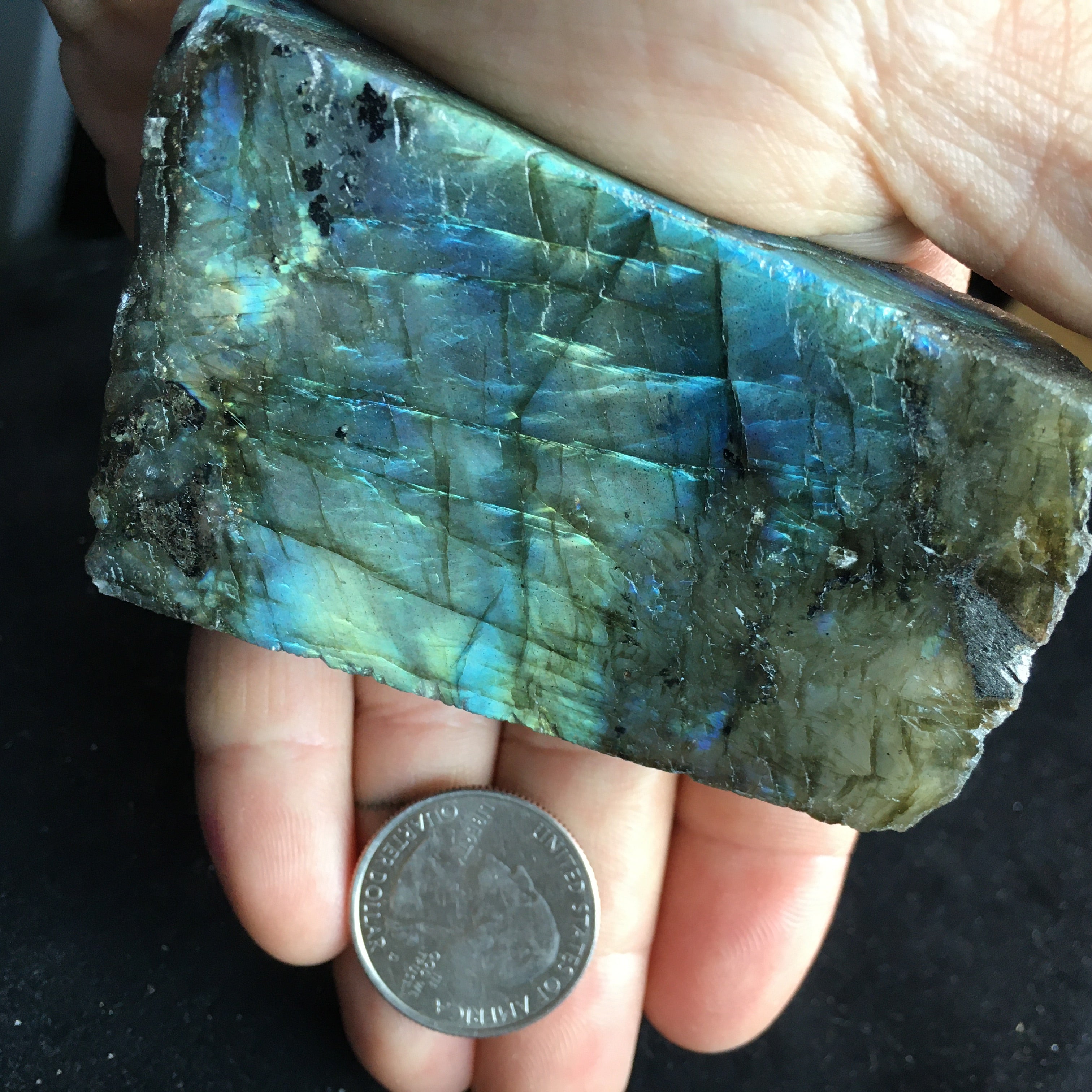 Labradorite Natural Rough and Polished (h)