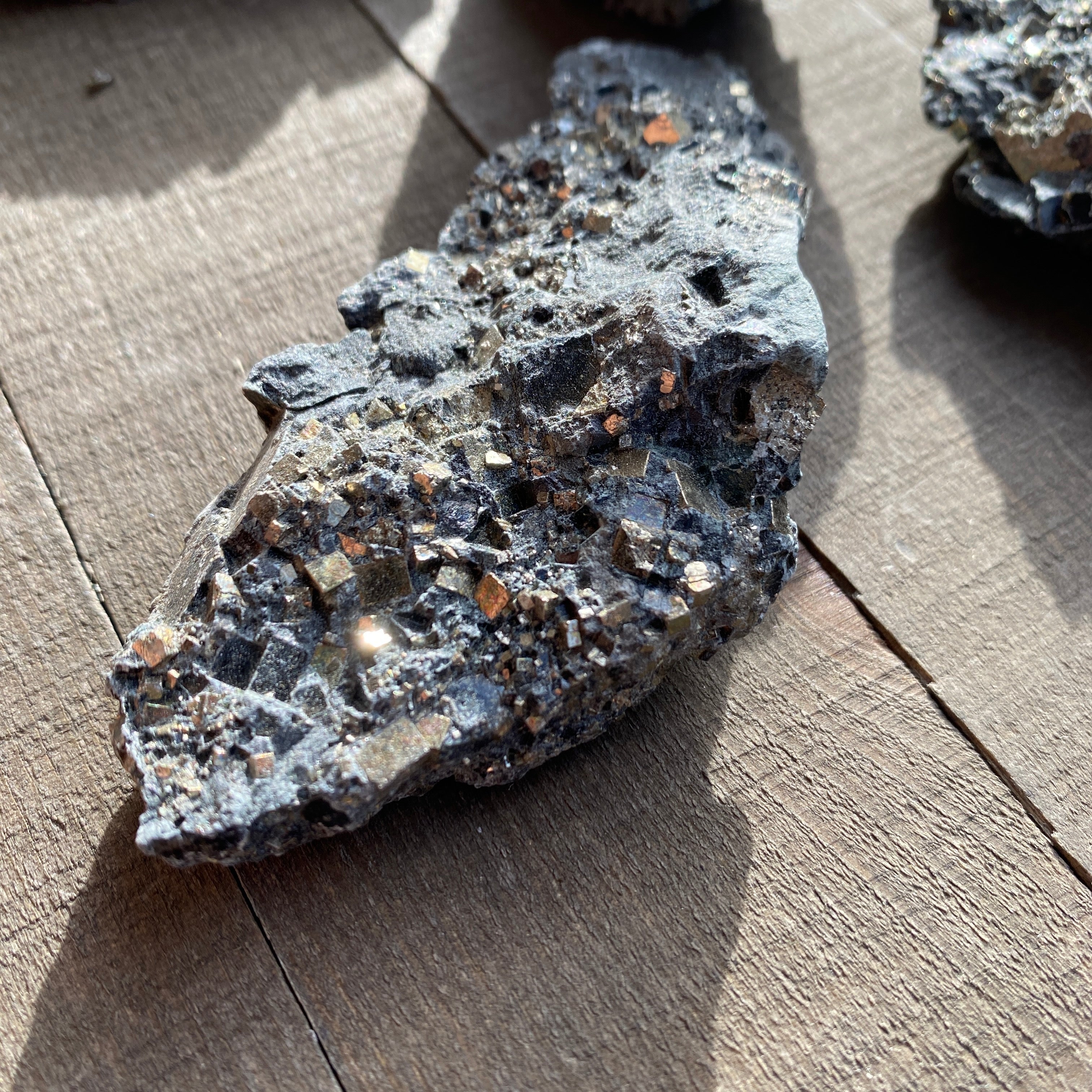 Pyrite in Serpentine - Mt Shasta (Medium)