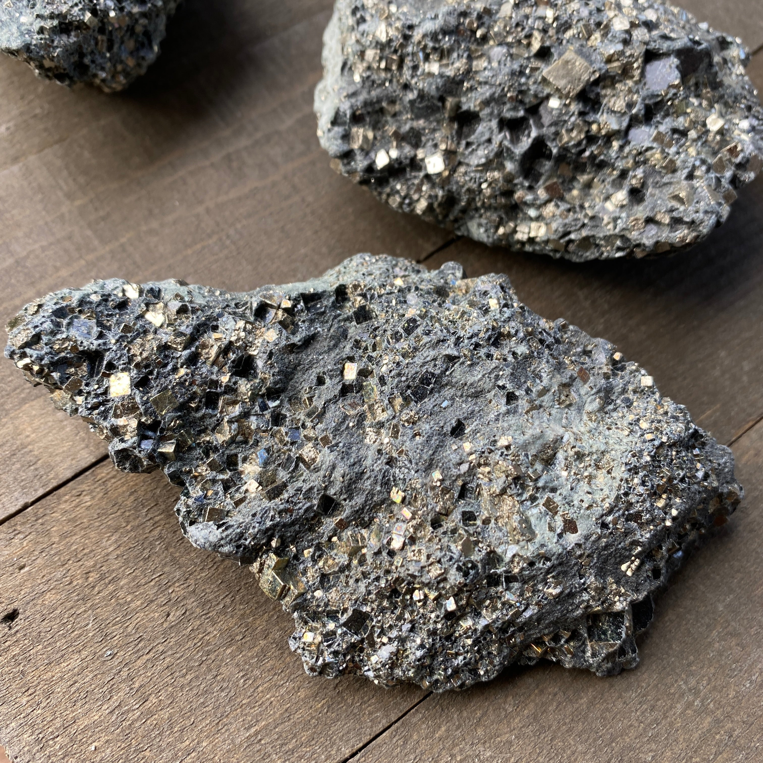 Pyrite in Serpentine - Mt Shasta (Large)