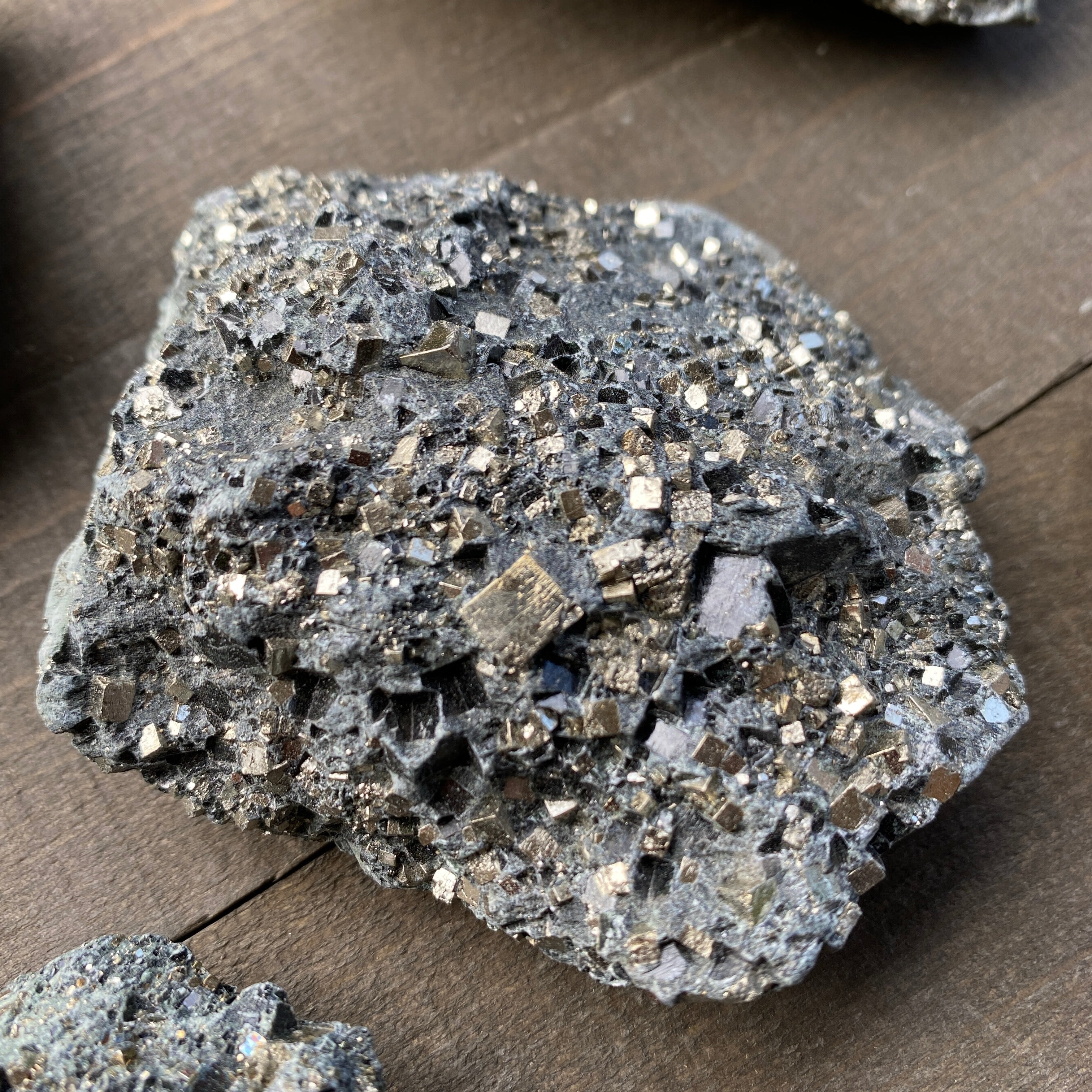 Pyrite in Serpentine - Mt Shasta (Large)